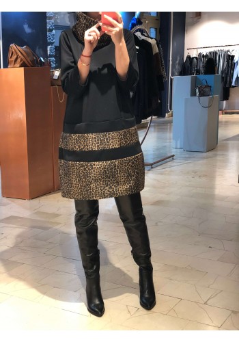 Casablanca Dress with animal print