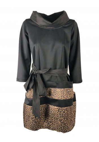 Casablanca Dress with animal print